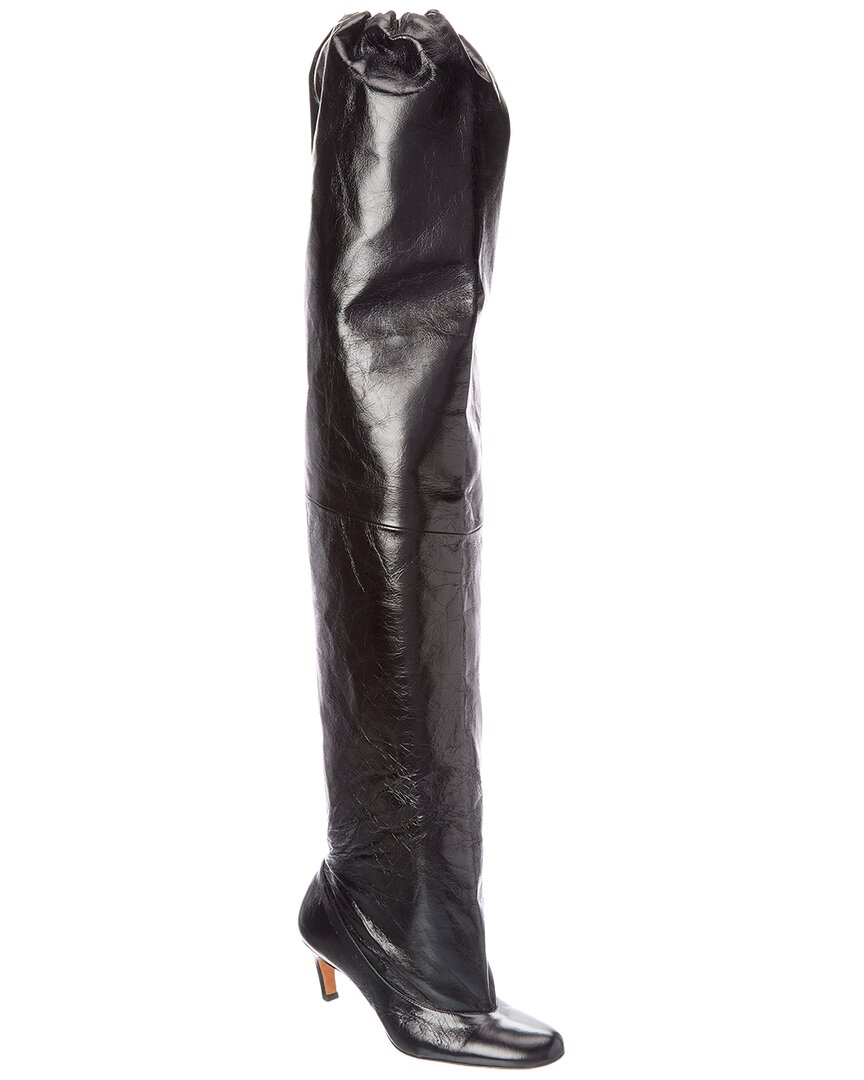 Proenza Schouler Uma Leather Over-the-knee Boot In Black