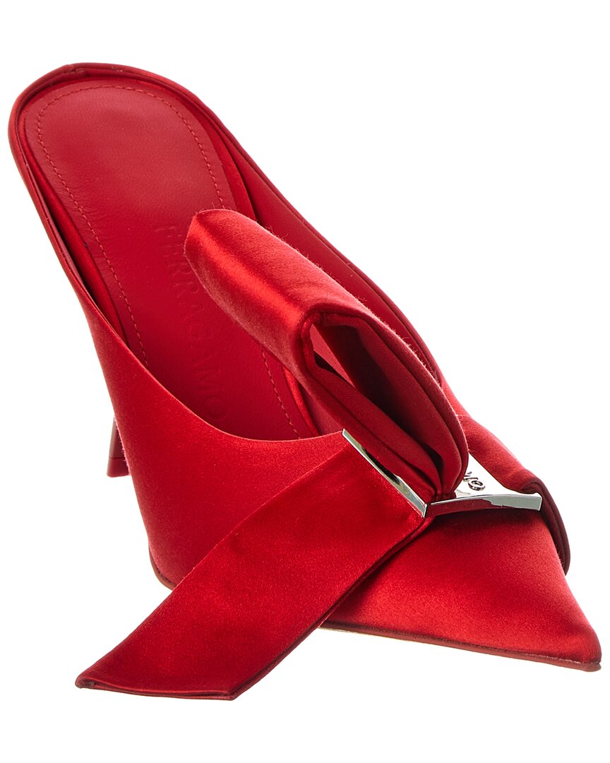 Erica X5 bow-detailed satin pumps