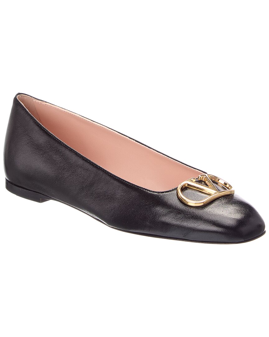 Valentino Garavani Valentino Vlogo Signature Leather Ballerina Flat In Multi