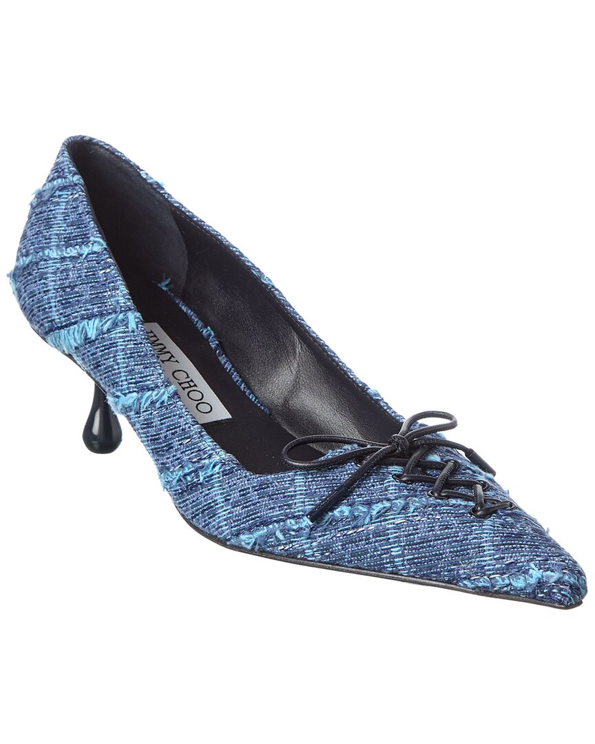Jimmy Choo Scarlett 50 Denim Pump In Blue
