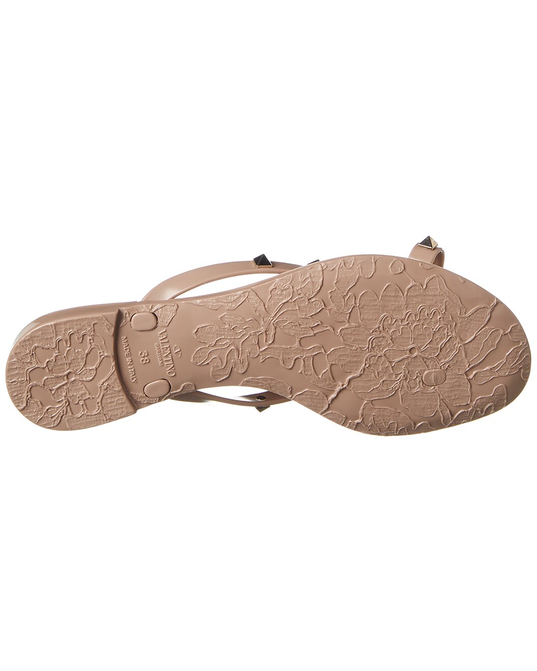 Gilt - Valentino - Rockstud Rubber Flip Flop