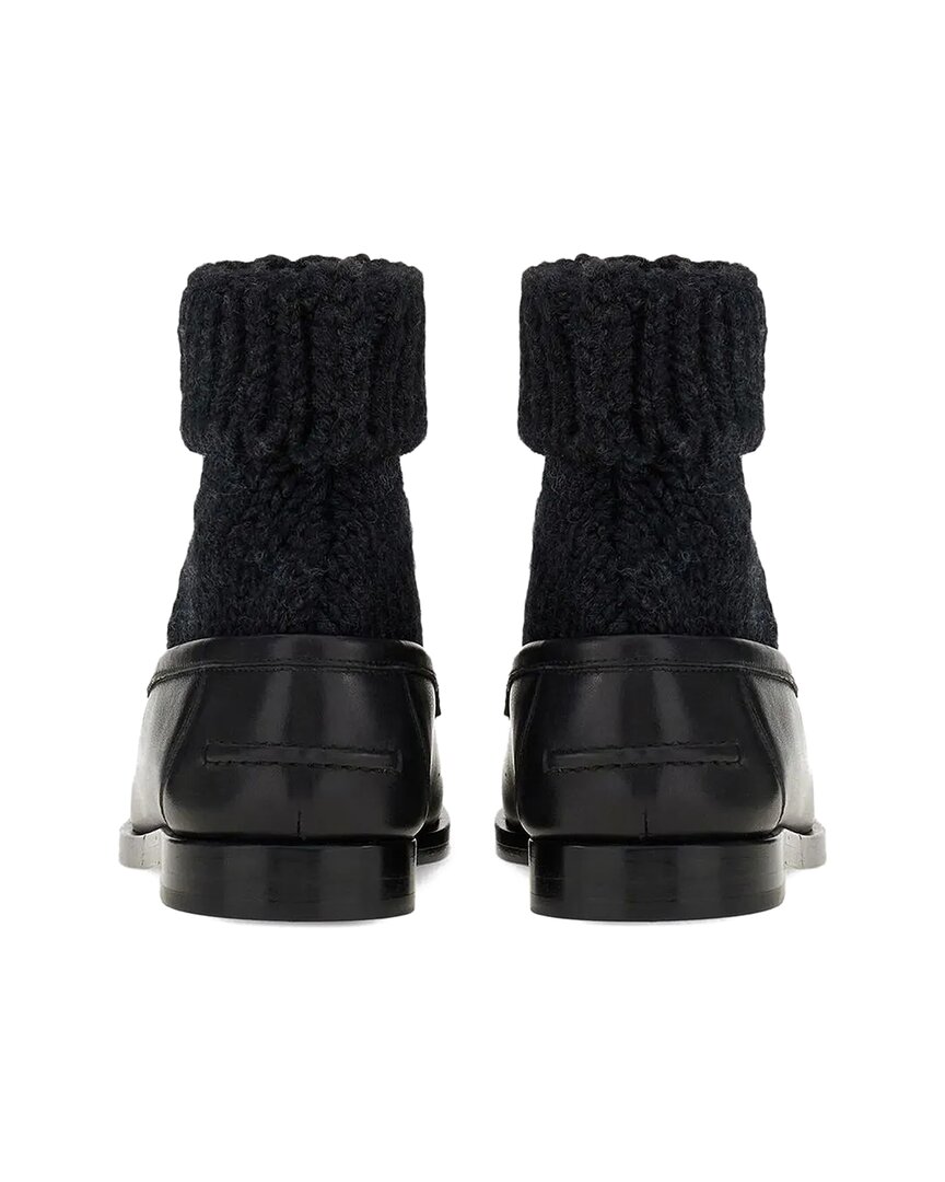 Ferragamo Vara Bow Leather Bootie In Multi