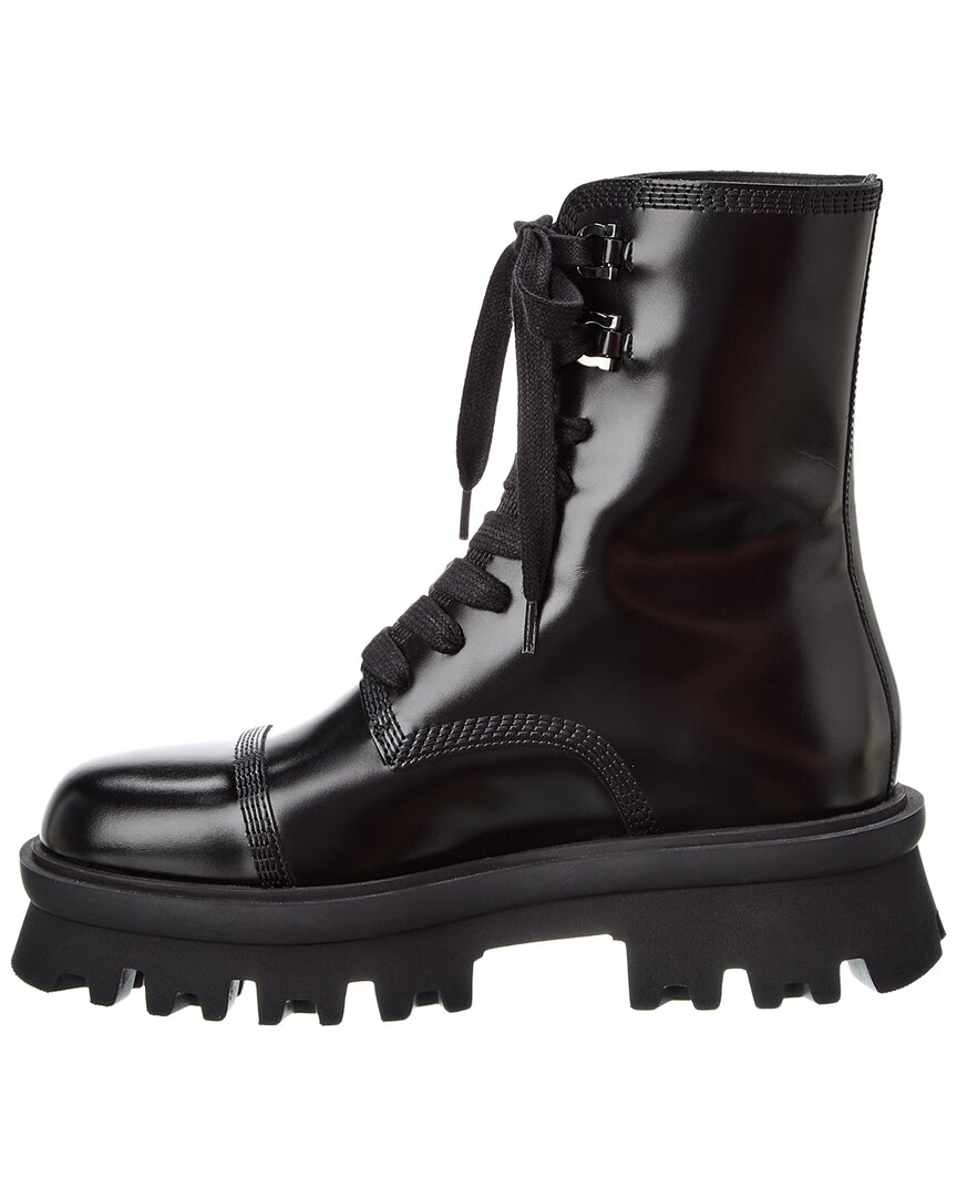 Ferragamo Orlando Leather Boot In Black