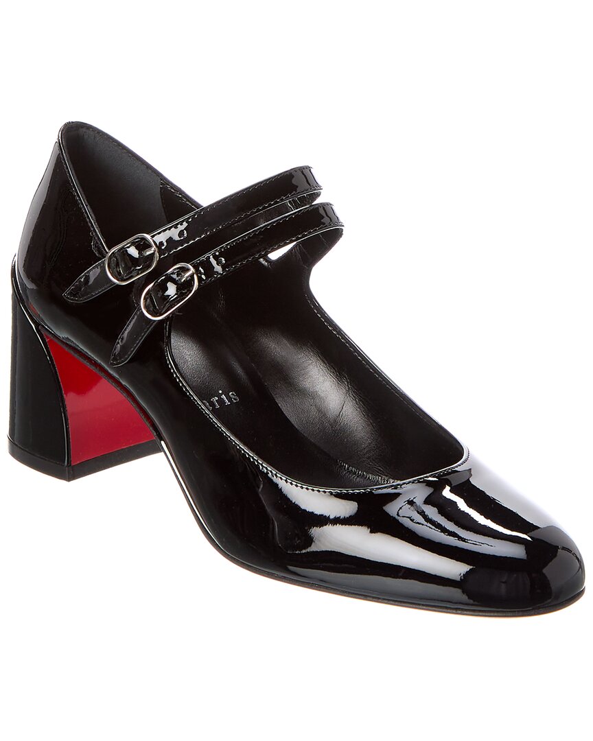 Christian Louboutin Woman Pumps Black Size 7 Leather In Black