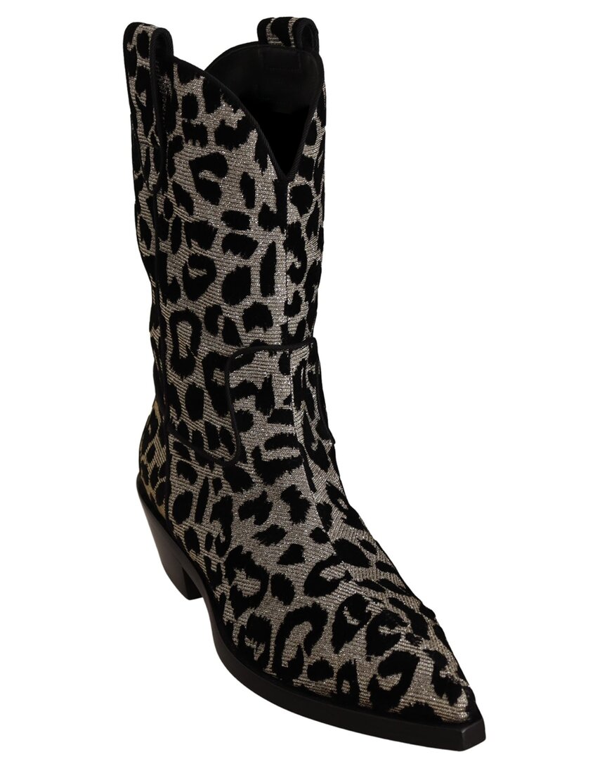 Shop Dolce & Gabbana Leopard Cowboy Boot