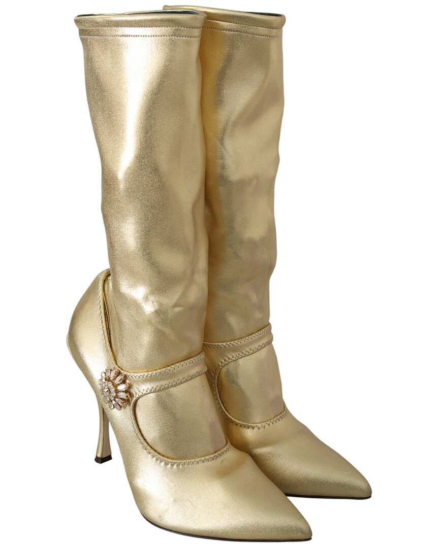 Shop Dolce & Gabbana Rhinestone Ankle Boot