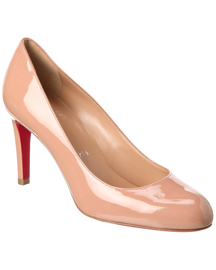 Shop Christian Louboutin Pumppie 85 Patent Pump In Brown