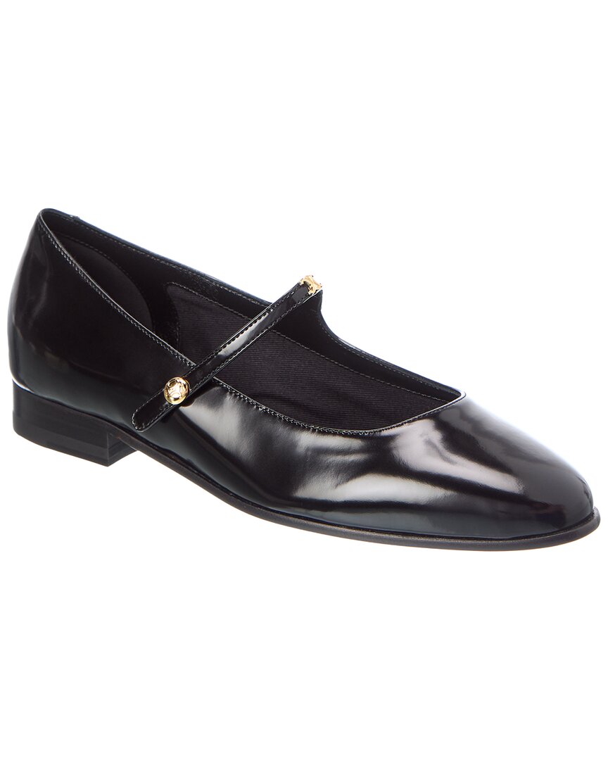 Celine City Patent Ballerina Flat In Black