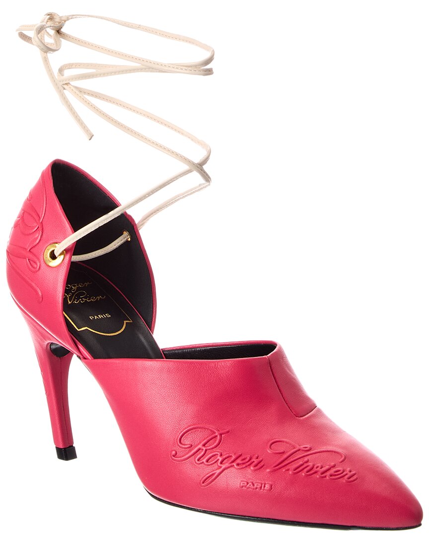 Roger Vivier Leather Pump In Pink