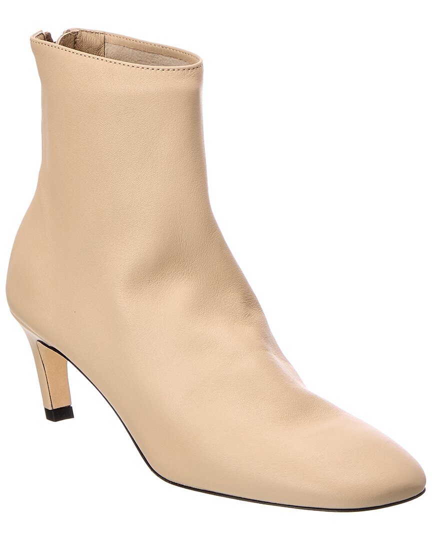 Toteme Beige Leather Bootie