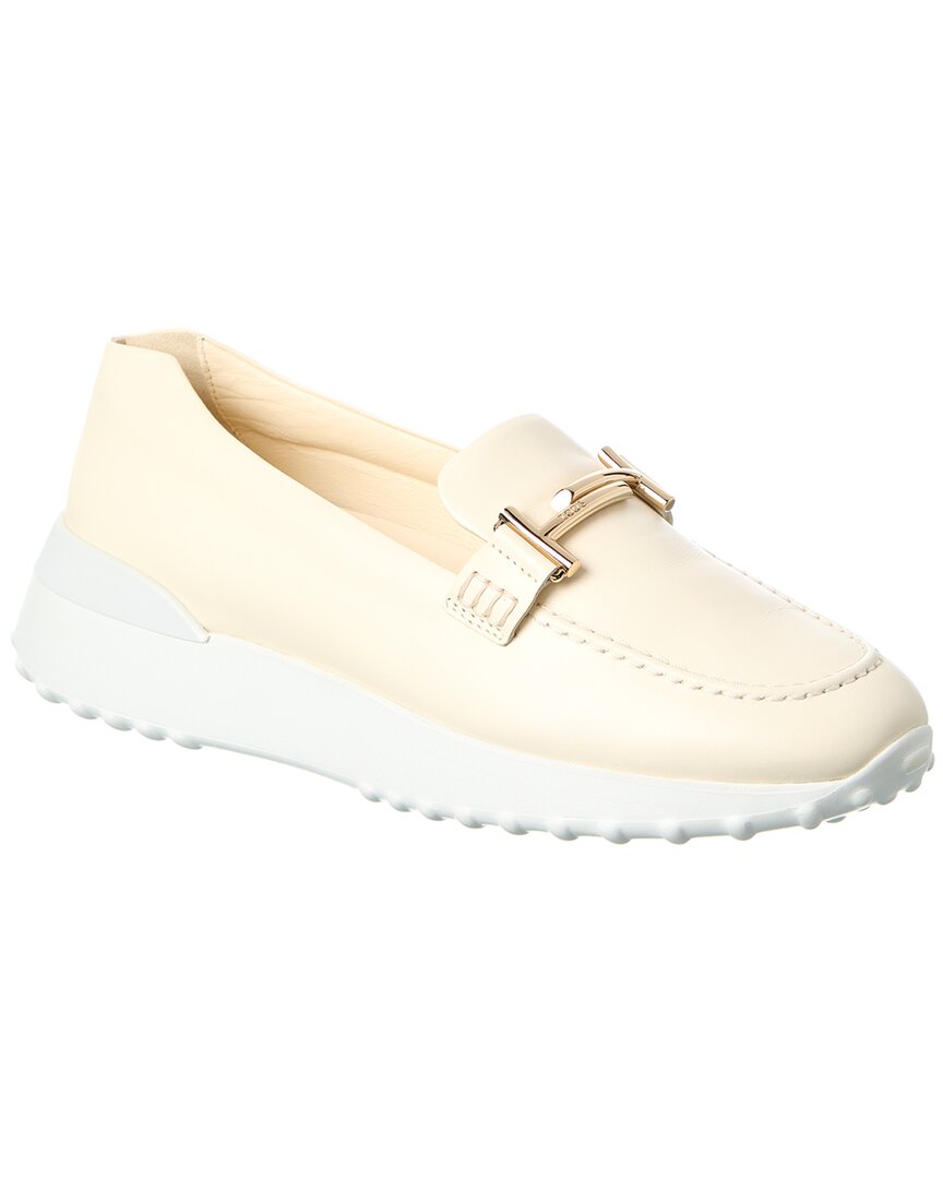 Tod's Leather Loafer In White