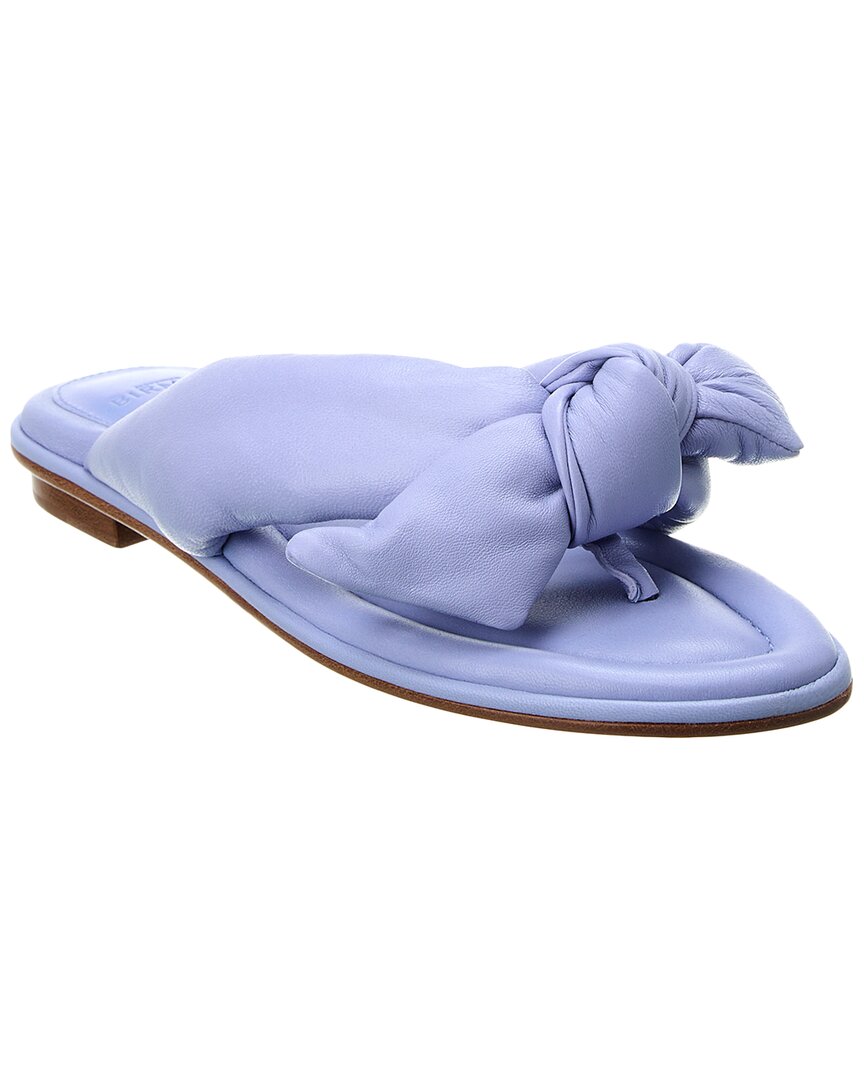 Shop Alexandre Birman Soft Clarita Leather Sandal In Blue