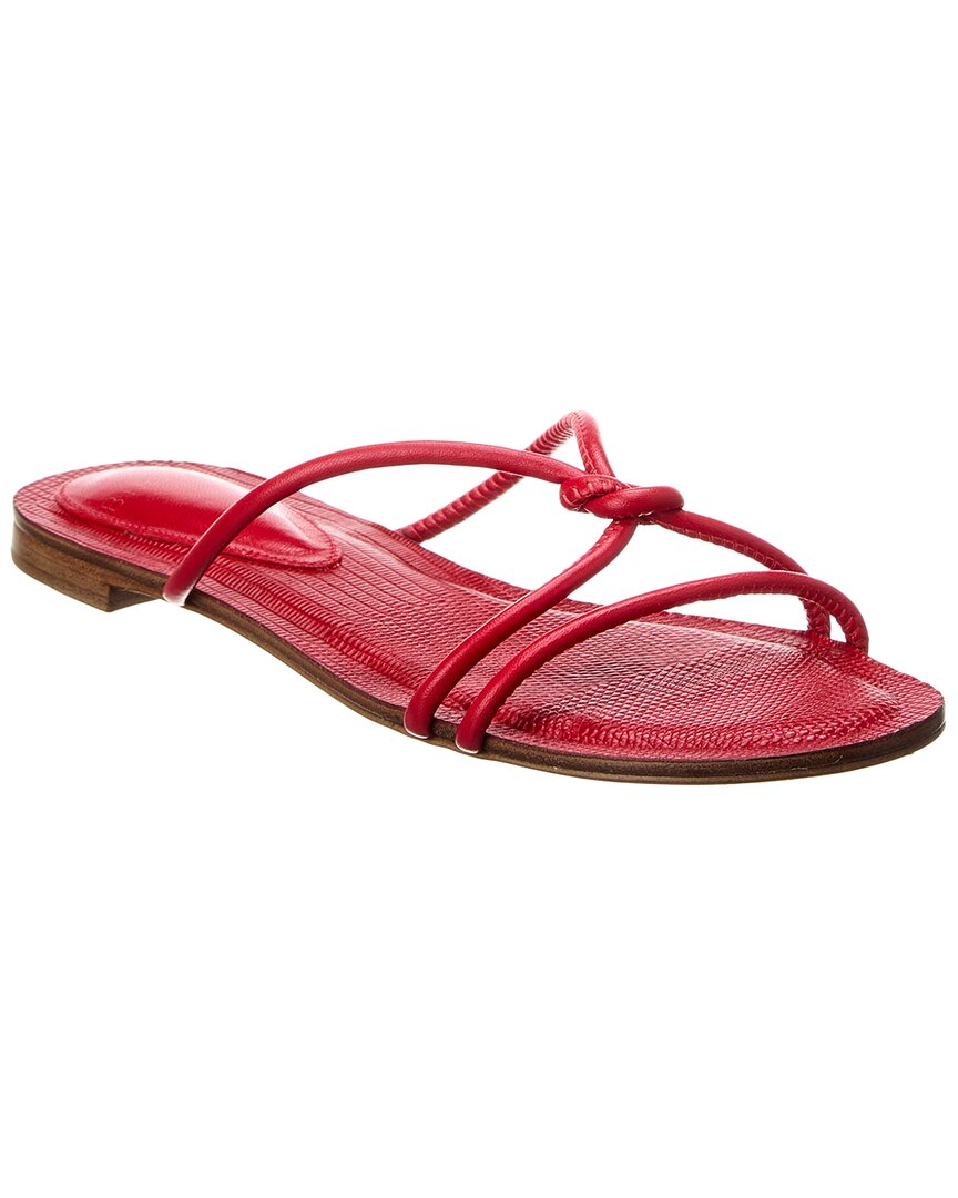 Shop Alexandre Birman Vicky Mini Leather Sandal