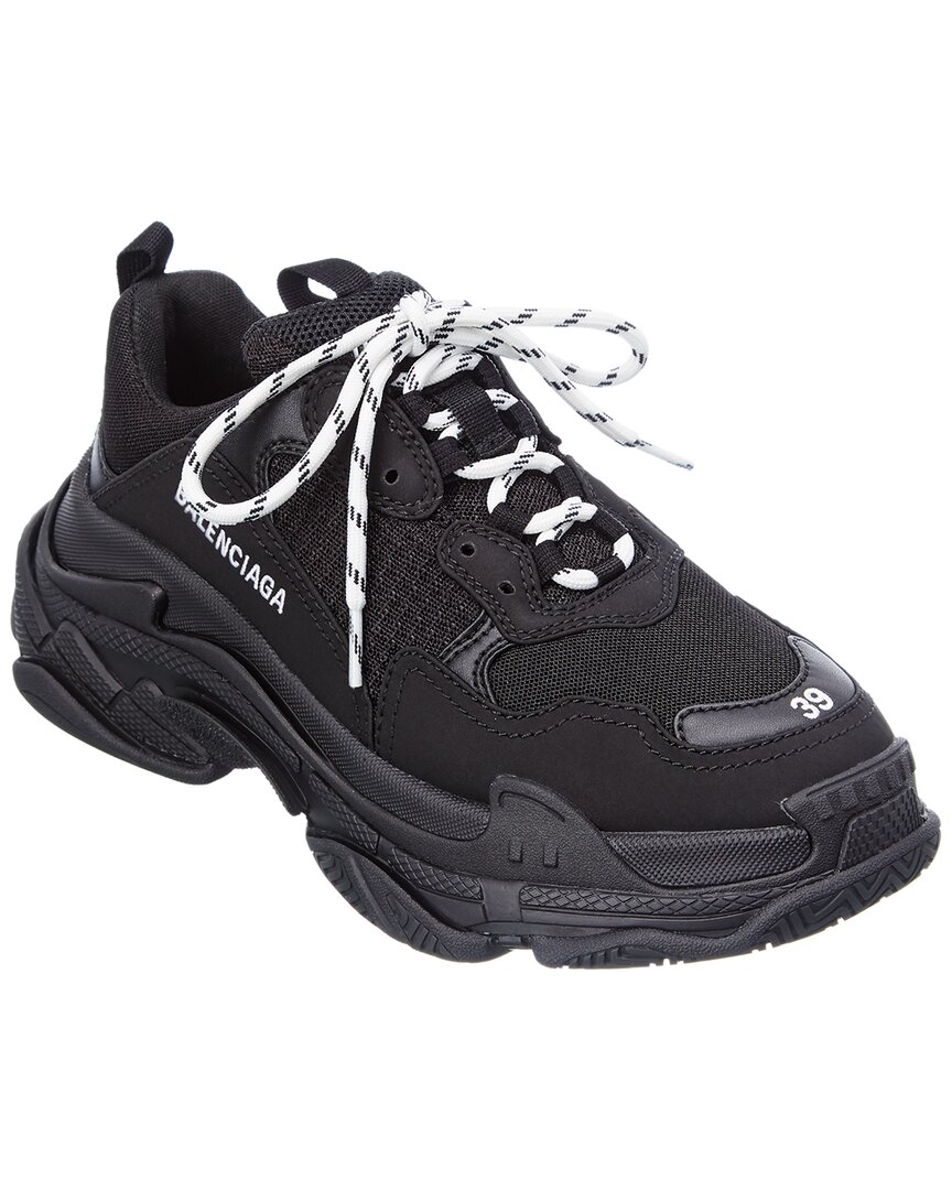 Balenciaga Triple S Low-top Sneakers In Black