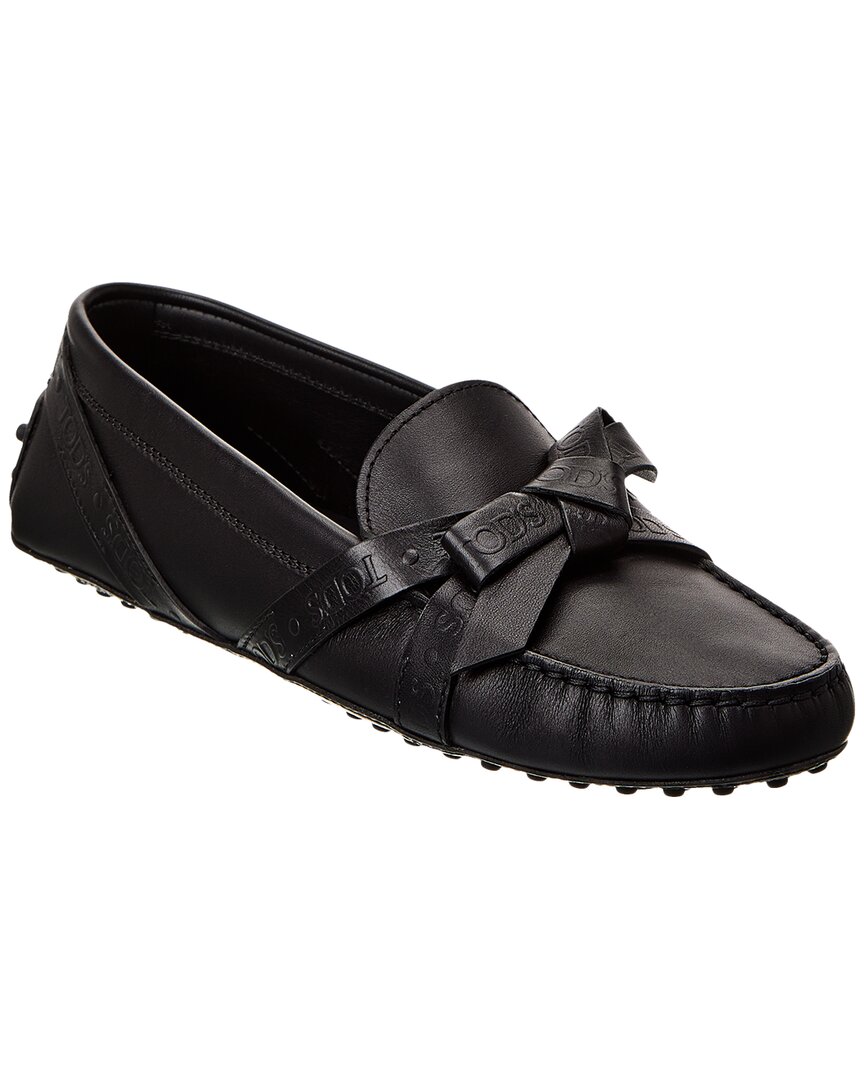 Tod's Gommini Leather Loafer In Black