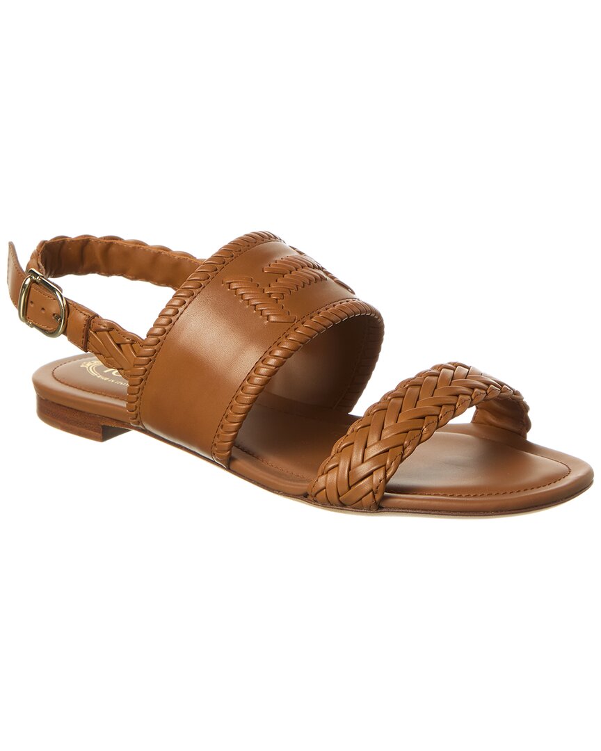 Tod's Leather Sandal In Brown