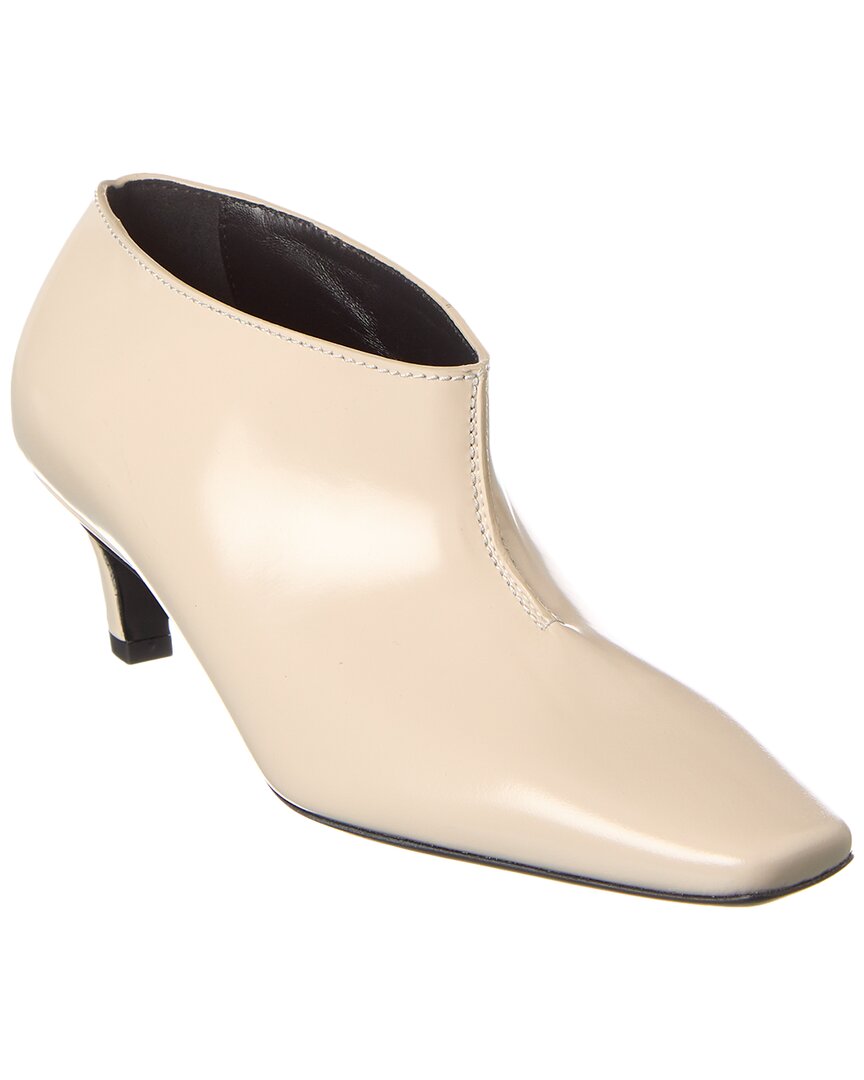 Totême Square-toed Short Boots In Neutro