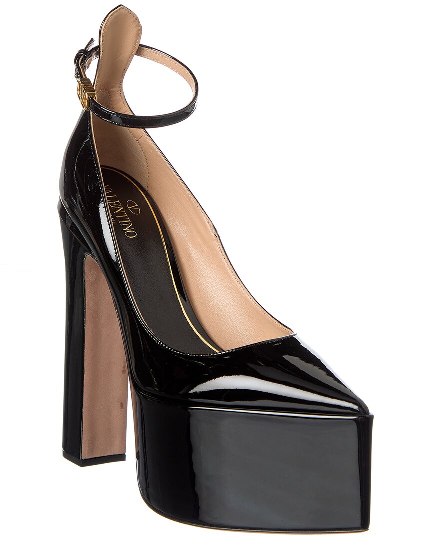 Valentino Garavani Valentino Vlogo 165 Patent Platform Pump In Black