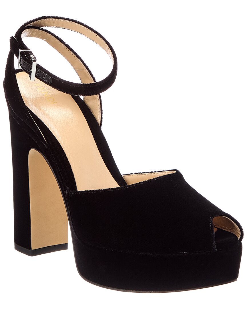 Fendi After 9 Sandals - Female - High Heel Sandals - Black - 5 Uk - Shoes - Image 3
