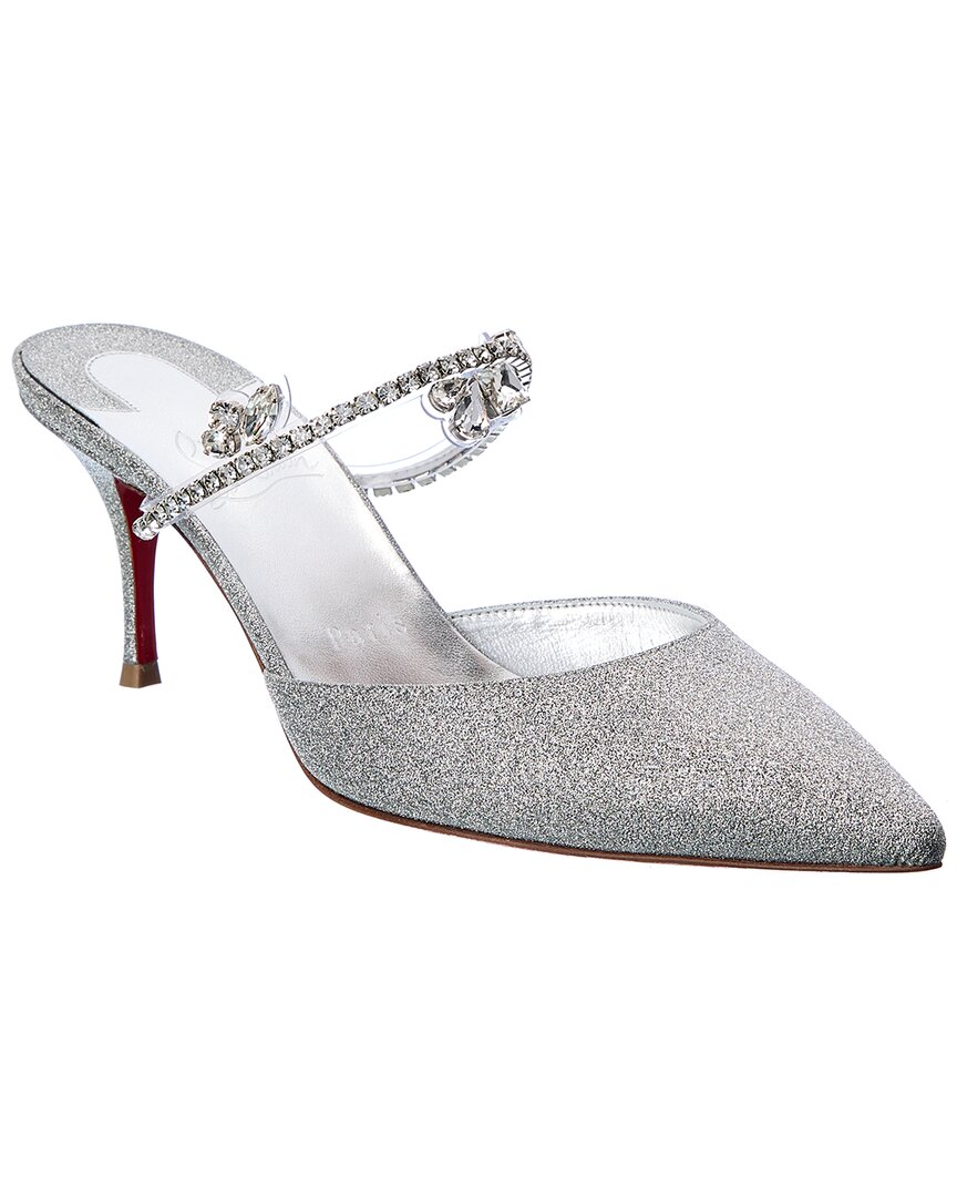 CHRISTIAN LOUBOUTIN CHRISTIAN LOUBOUTIN PLANET QUEEN 70 GLITTER LEATHER PUMP