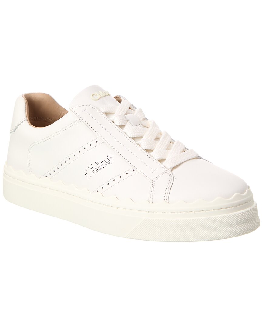 Chloé Lauren Leather Sneaker Women's White 36 | eBay