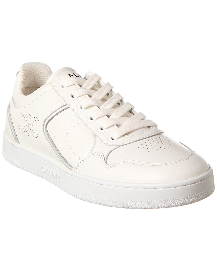Celine Leather Sneaker In White