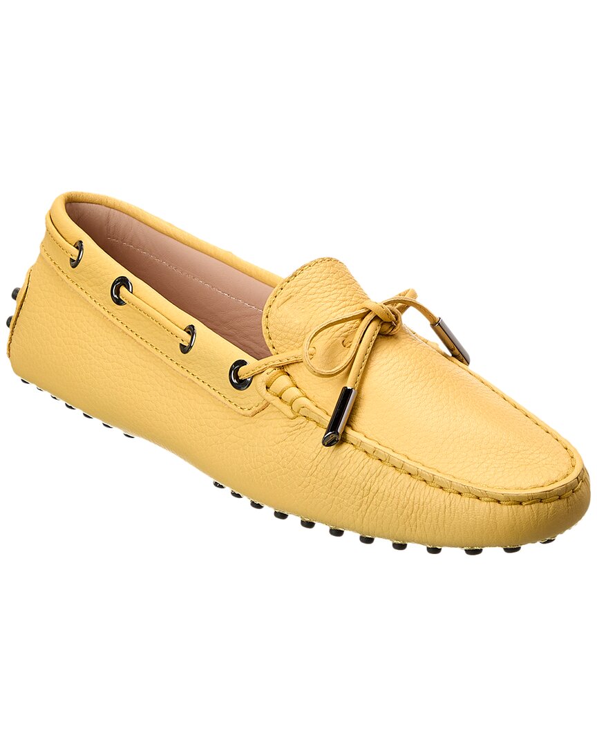 Tod's Heaven Leather Loafer In Yellow