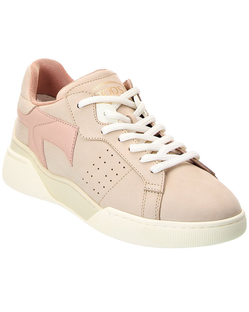 Tod's Cassetta Leather Sneaker In Pink