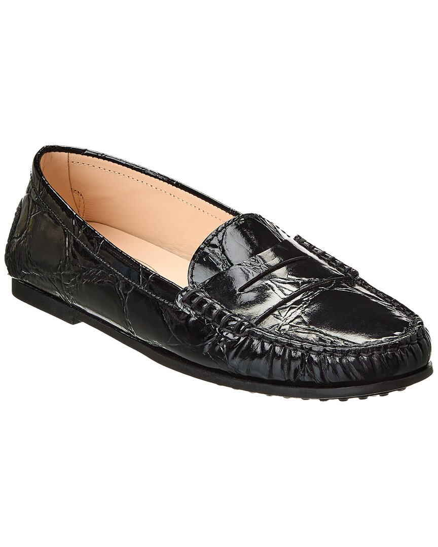 Tod's Gommino Leather Loafer In Black