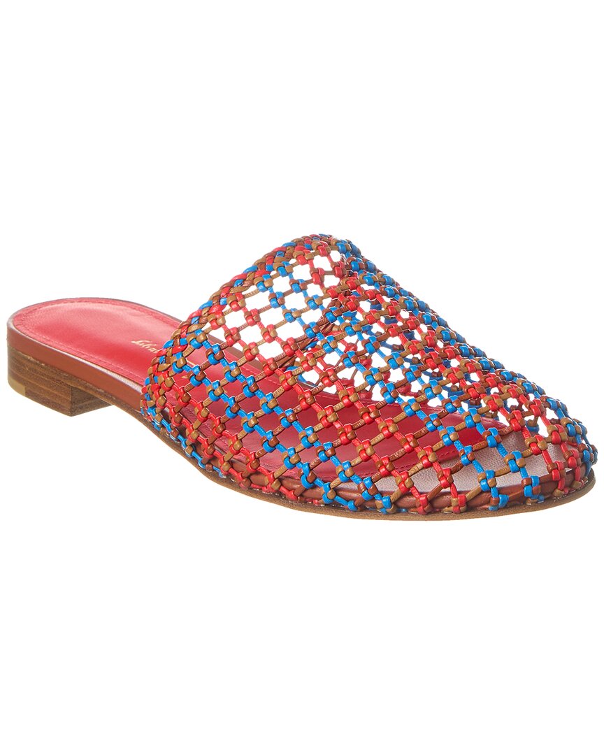 Ferragamo Salvatore Ellas Leather Flat