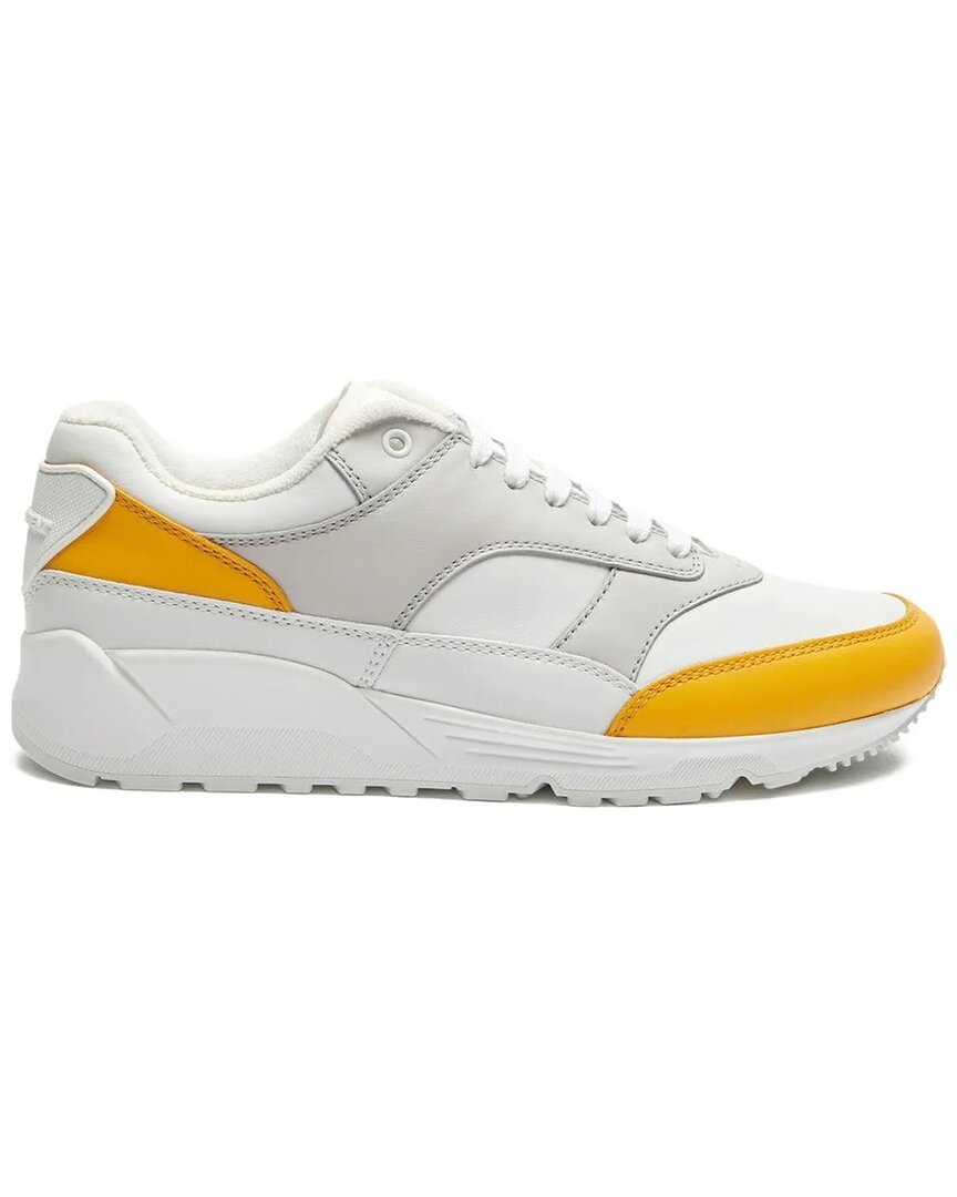 Saint Laurent Bump Leather Sneaker In White