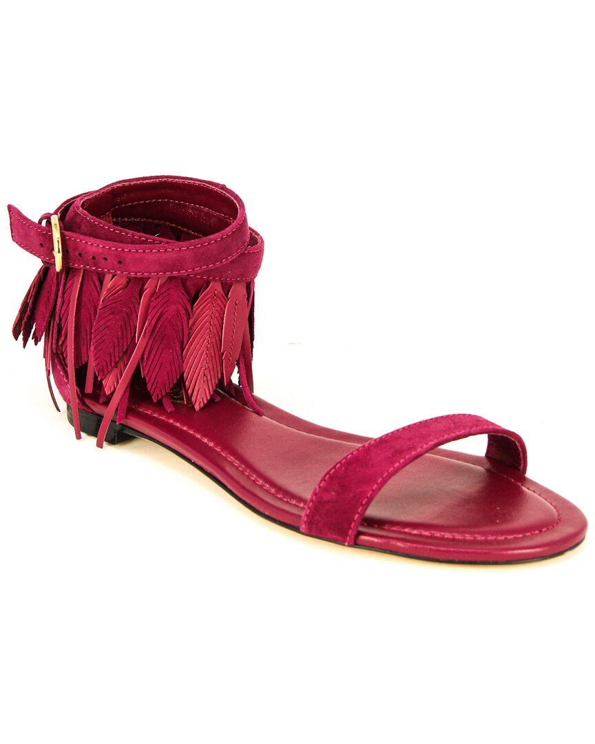 Tod's Leather Sandal In Red