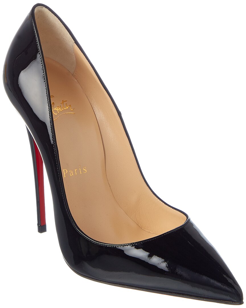 Shop Christian Louboutin So Kate 120 Patent Pump In Pink