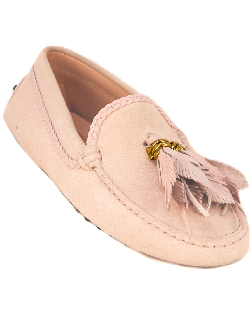 Shop Tod's Gommino Suede Moccasin