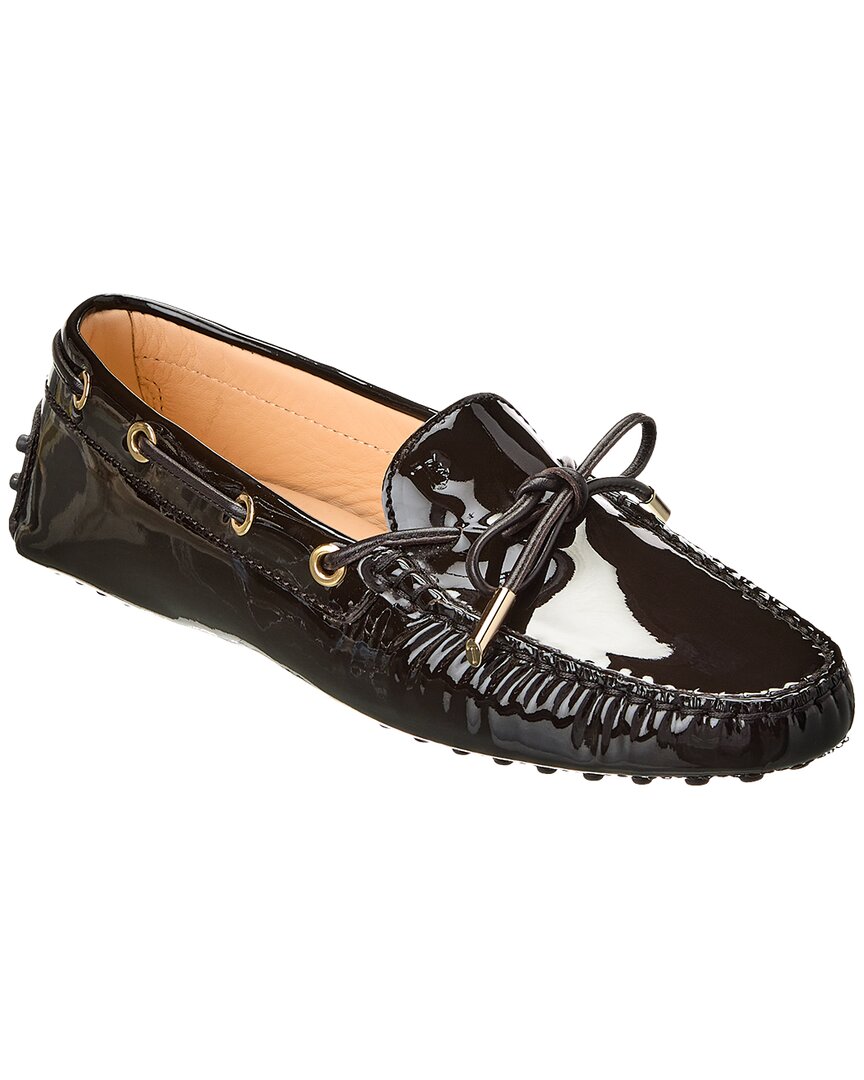 Tod's Gommino Patent Loafer In Black
