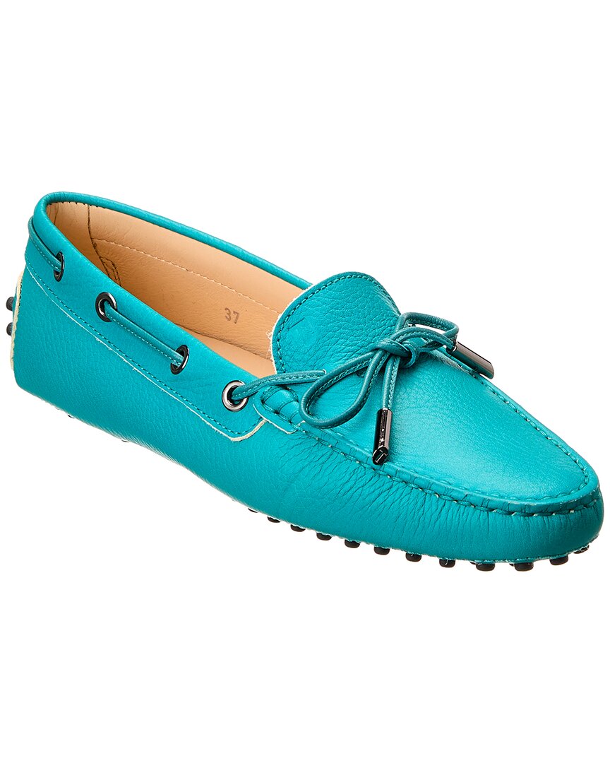 Tod's Gommino Leather Loafer In Blue
