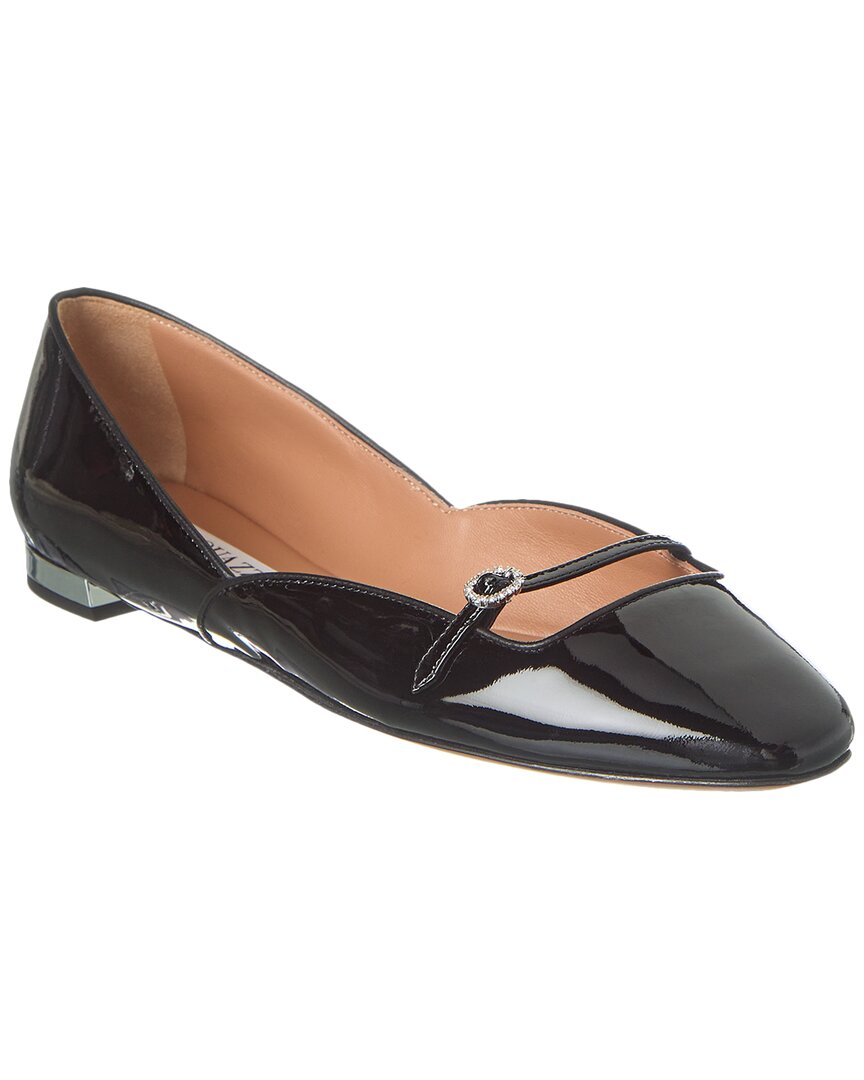 AQUAZZURA AQUAZZURA SOUL SISTER PATENT BALLERINA FLAT