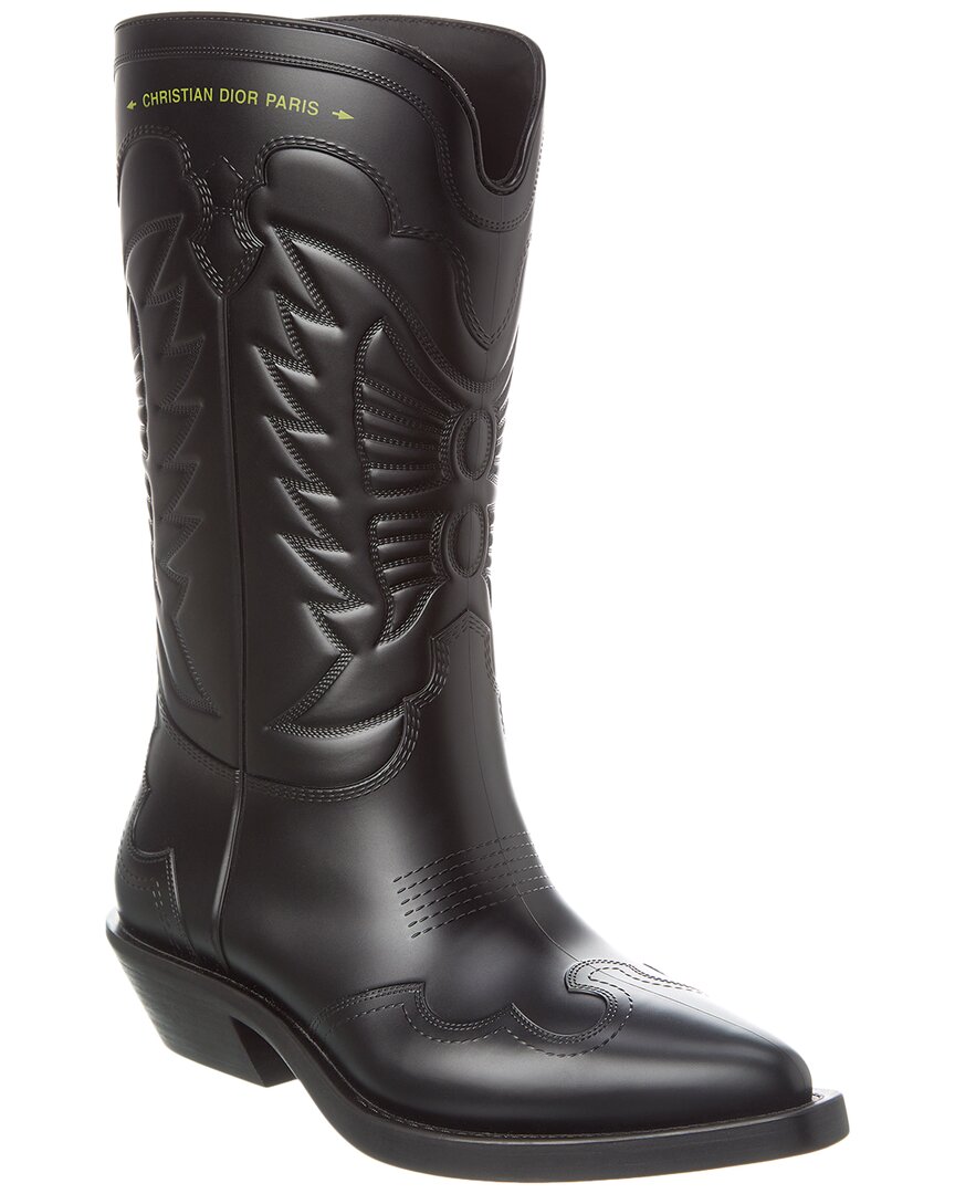 Dior Wind Rubber Boot In Black