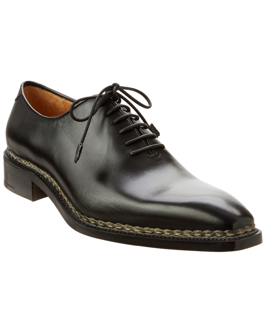 Caporicci Natural Leather Oxford In Black