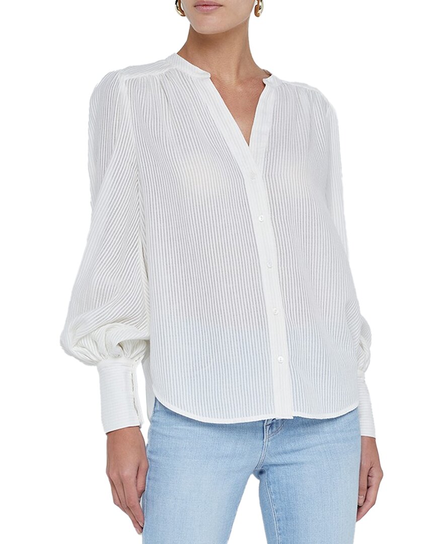 L Agence L'agence Kiera Shirred Blouse