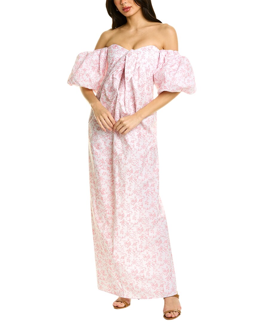 Caroline Constas Reyna Maxi Dress In White | ModeSens