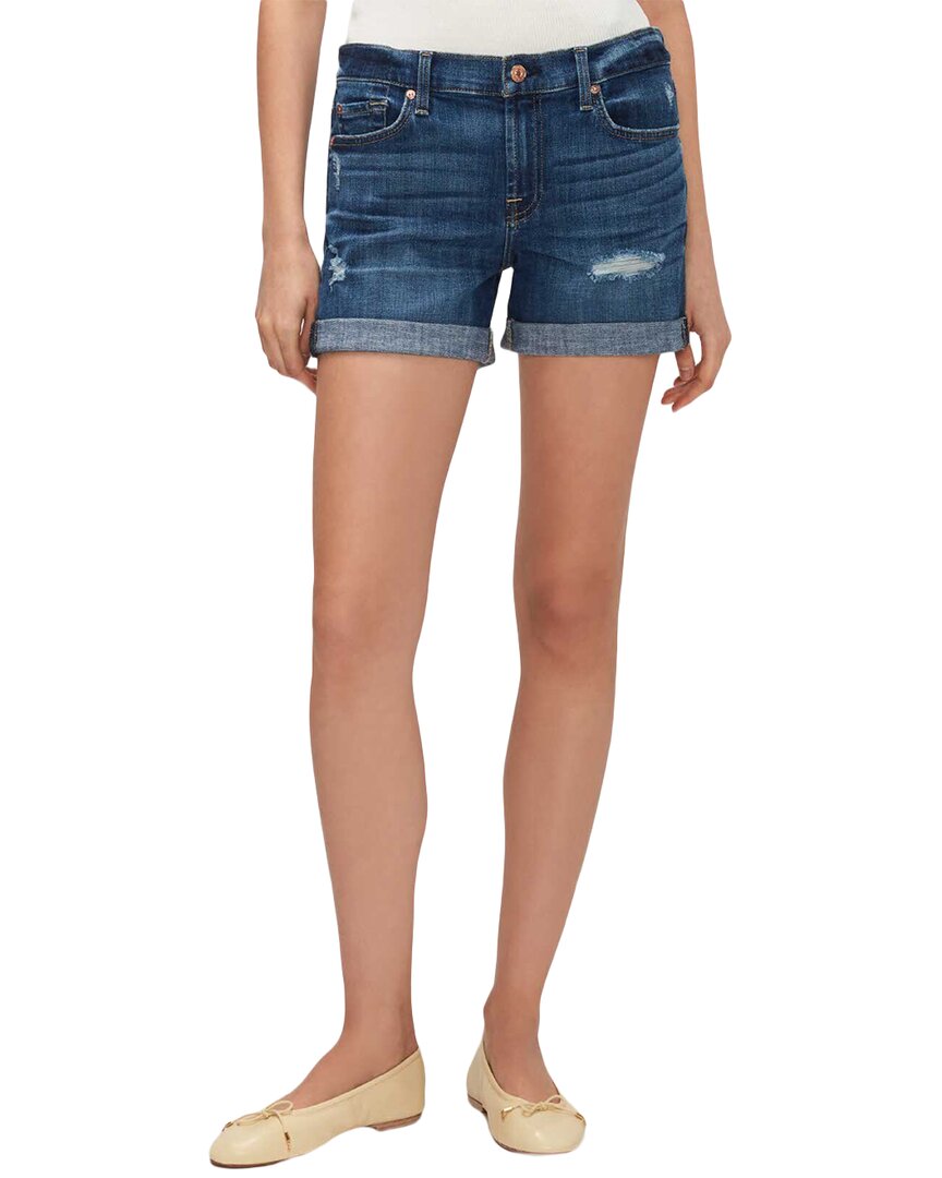 Shop 7 For All Mankind Mid Roll Short In Brown