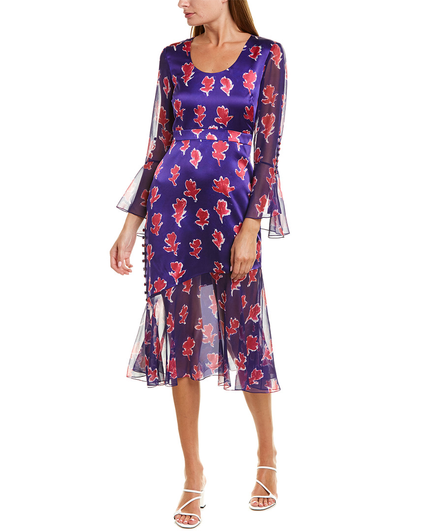 Image of PRABAL GURUNG Queen Rania Silk Midi Dress