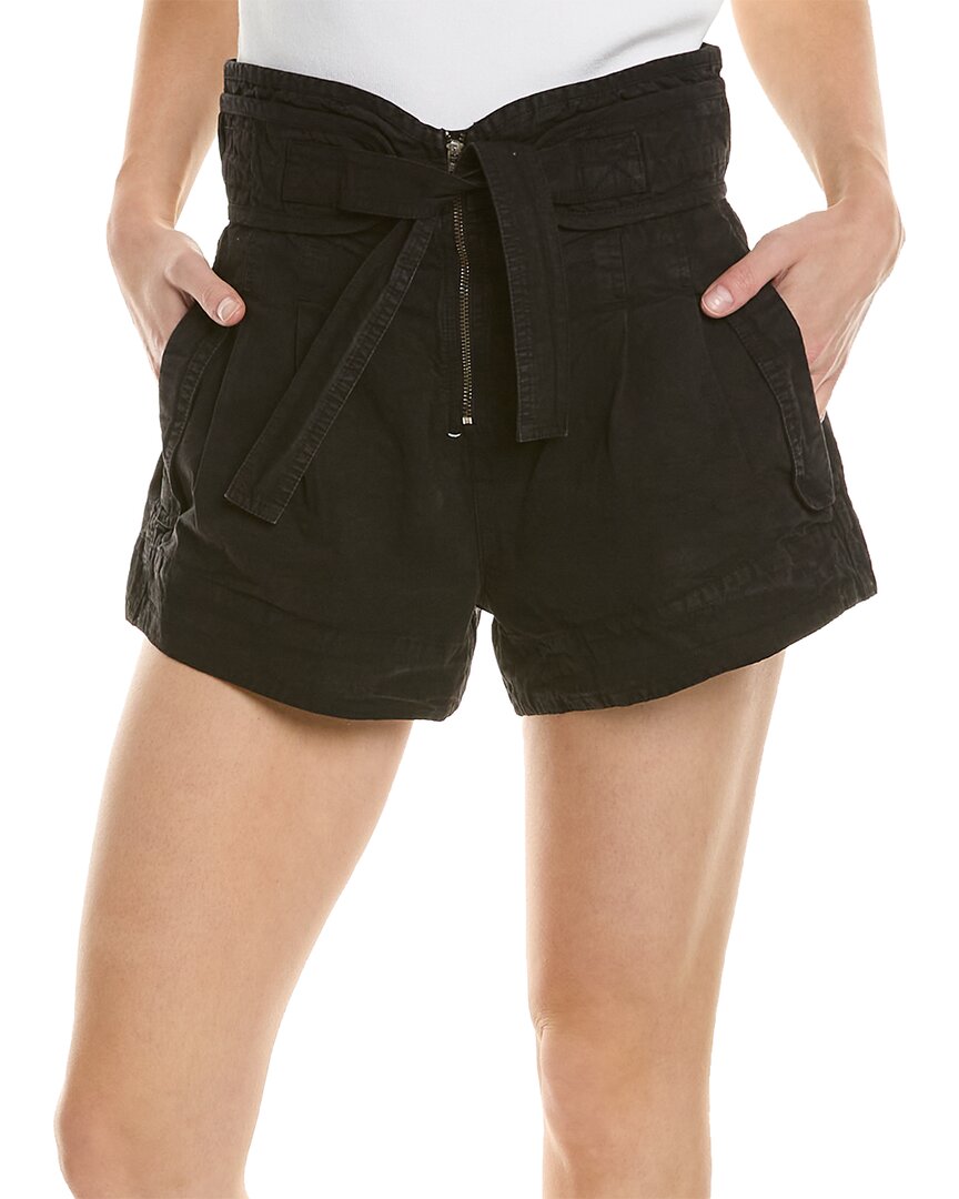Sea Ny Suri Stretch Canvas Belted Short In Black
