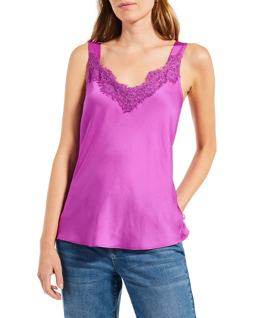 Nic + Zoe Lace Cami Tank In Vivid Magenta