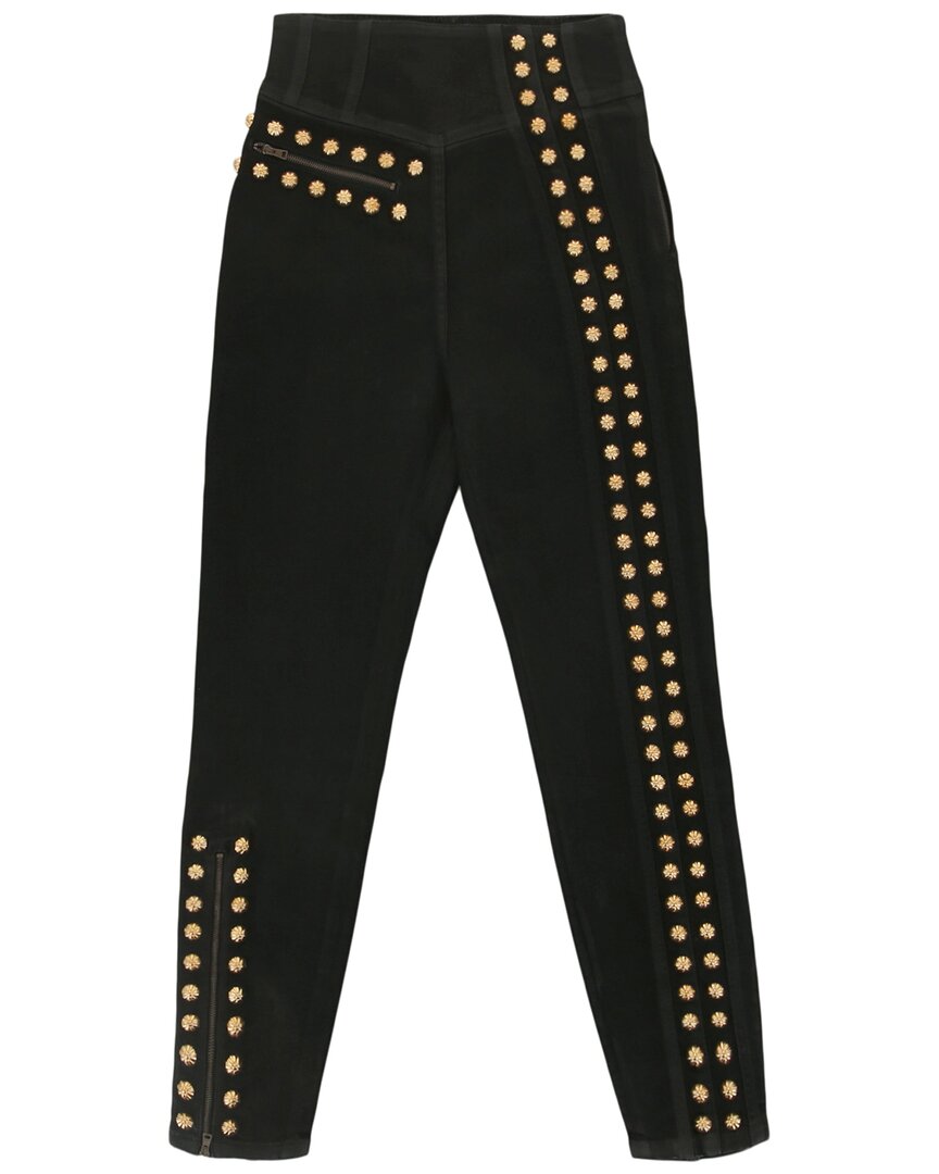 Gucci Coated Denim Pant With Studs