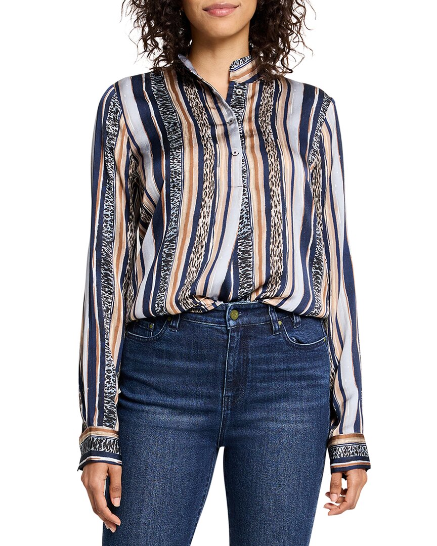 NIC + ZOE NIC & ZOE ANIMAL STRIPE SHIRT