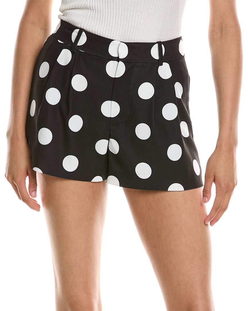 Shop Alice And Olivia Alice + Olivia Conry Mid-rise Short In Black