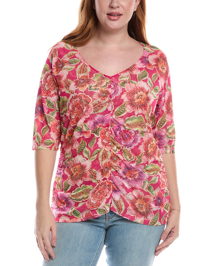 Johnny Was Plus Gloriana Mesh T-shirt