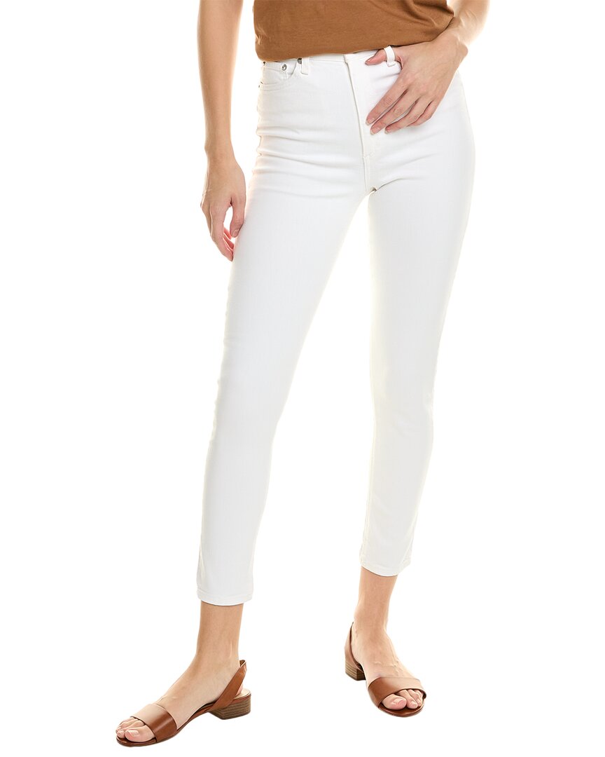 Shop Rag & Bone Nina High-rise White Ankle Skinny Jean